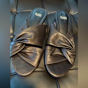 Eileen Fisher Black Leather Sandals